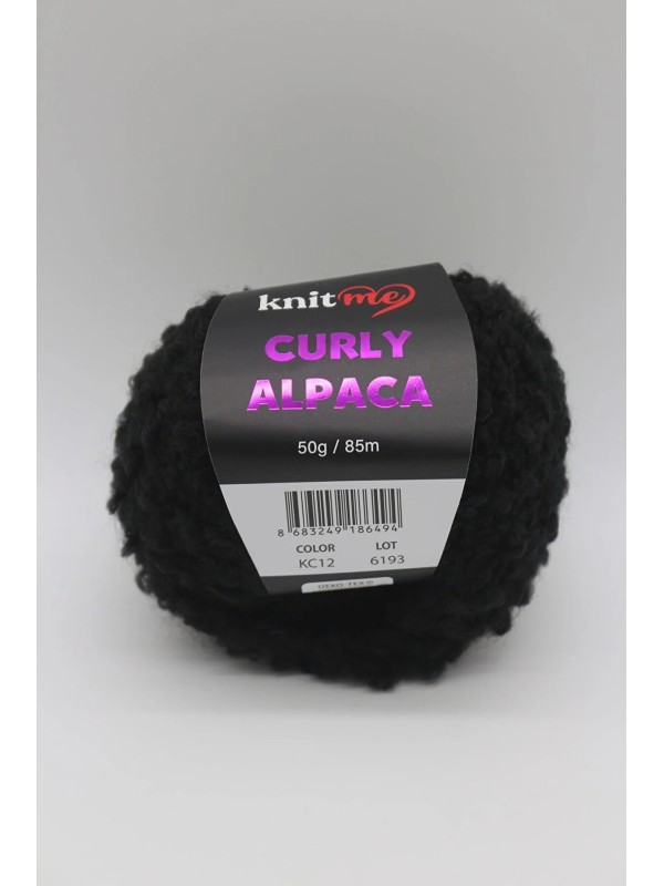 12 Siyah - Alpaca Ve Yün Karışımlı Kıvırcık Dokulu Yumuşak Peluş İp 12 Siyah - Alpaca Ve Yün Karışımlı Kıvırcık Dokulu Yumuşak Peluş İp