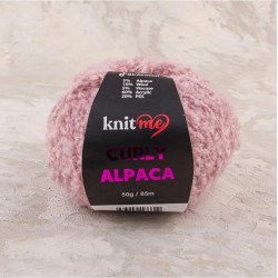 14 Açık Pembe - Alpaca Ve Yün Karışımlı Kıvırcık Dokulu Yumuşak Peluş İp