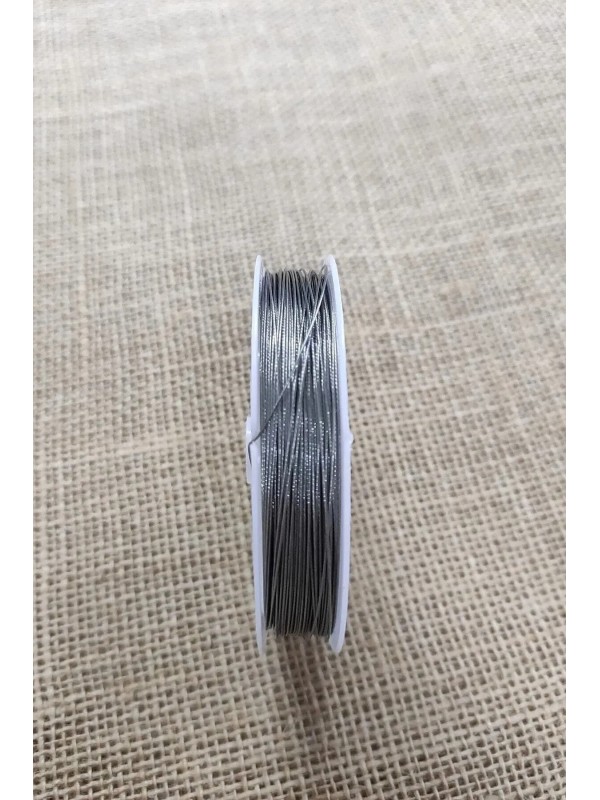 0,38 mm 35-40 Metre Çelik Tel, Boncuk Teli, Hayalet Tel, Takı Malzemesi Teli