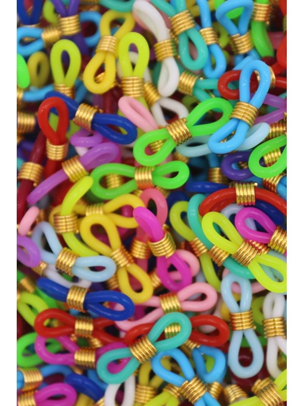 100 Adet (50 Çift) Renkli Gözlük İpi Aparatı, Gözlük Zinciri Bağlama Aparatı 100 Adet (50 Çift) Renkli Gözlük İpi Aparatı, Gözlük Zinciri Bağlama Aparatı