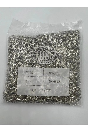 100 Adet Gümüş Renk 502 Papağan Klips - Takı Klipsi