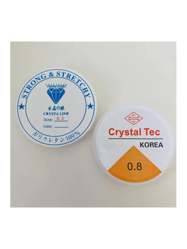 1 Adet 0,30 mm Düz Lastiksiz Misina - 1 Adet 0,80 mm Lastikli Misina