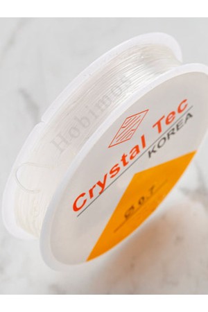 0,7 mm Şeffaf Lastikli Silikon Misina- Elişi Takı Aksesuar Esnek Lastik Misine İpi