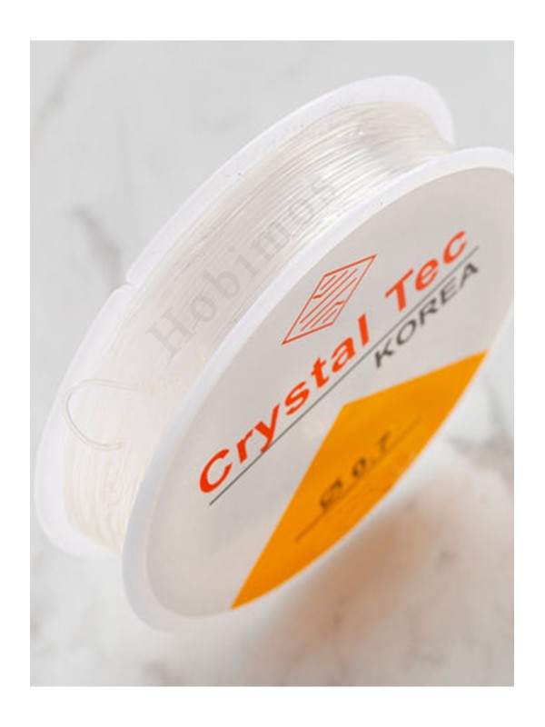 0,7 mm Şeffaf Lastikli Silikon Misina- Elişi Takı Aksesuar Esnek Lastik Misine İpi