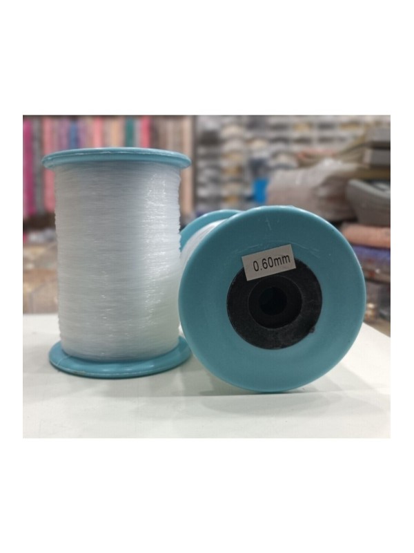 0,60 mm Lastiksiz Şeffaf Düz Misina İpi (Kristal, İnci Çanta ve Aksesuar Yapımına Uygundur) 0,60 mm Lastiksiz Şeffaf Düz Misina İpi (Kristal, İnci Çanta ve Aksesuar Yapımına Uygundur)