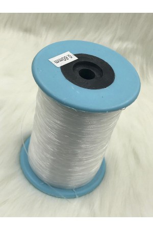 0,60 mm Lastiksiz Şeffaf Düz Misina İpi (Kristal, İnci Çanta ve Aksesuar Yapımına Uygundur)