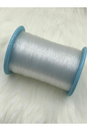 0,50 mm Lastiksiz Şeffaf Düz Misina İpi (Kristal, İnci Çanta ve Aksesuar Yapımına Uygundur)