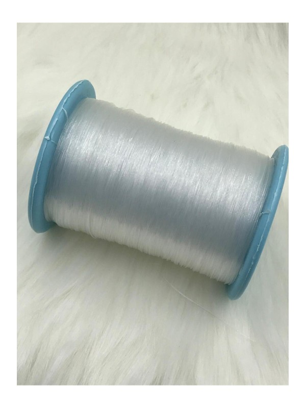 0,50 mm Lastiksiz Şeffaf Düz Misina İpi (Kristal, İnci Çanta ve Aksesuar Yapımına Uygundur)