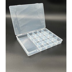 Hobi ve Boncuk Kutusu Büyük Boy 17 Bölmeli 25x18 cm Hobi ve Boncuk Kutusu Büyük Boy 17 Bölmeli 25x18 cm