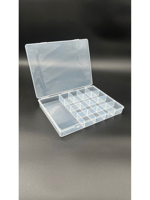 Hobi ve Boncuk Kutusu Büyük Boy 17 Bölmeli 25x18 cm