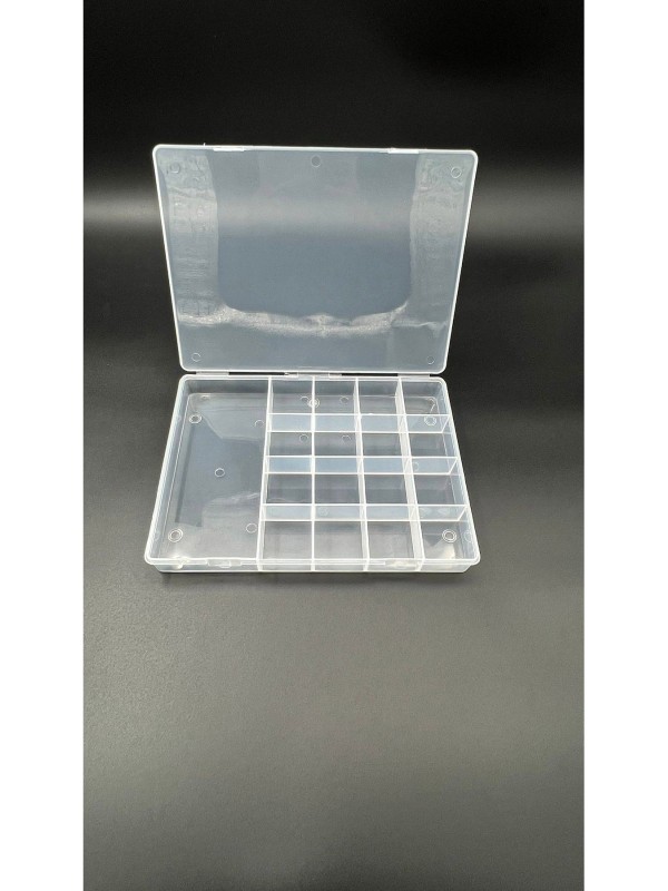 Hobi ve Boncuk Kutusu Büyük Boy 17 Bölmeli 25x18 cm