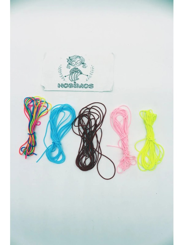 5 Renk 2'şer Metre Toplam 10 Metre Paraşüt İpi - Bileklik İpi