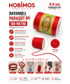 Kırmızı - 0,8 mm 100 Metre Paraşüt İpi, Bileklik, Kolye, Takı İpi Kırmızı - 0,8 mm 100 Metre Paraşüt İpi, Bileklik, Kolye, Takı İpi