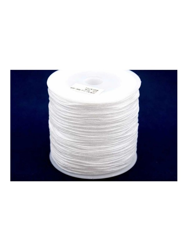Beyaz - 0,8 mm 100 Metre Paraşüt İpi, Bileklik, Kolye, Takı İpi
