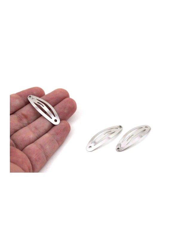 250 Adet 4 cm Nikel Kaplama Çıt Çıt Toka Gümüş Renk