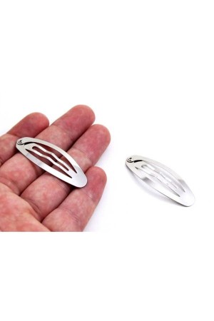 250 Adet 5 cm Nikel Kaplama Çıt Çıt Toka Gümüş Renk 