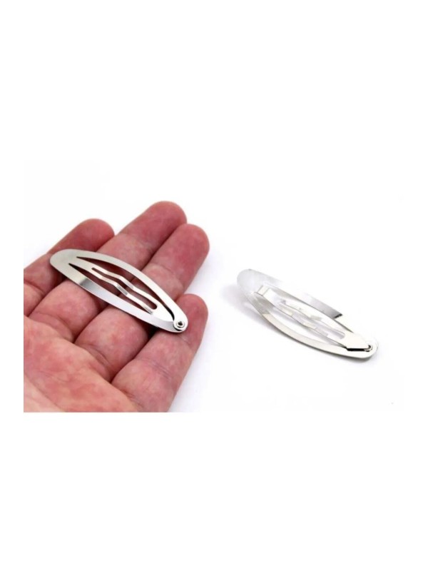 500 Adet 6 cm Nikel Kaplama Çıt Çıt Toka Gümüş Renk