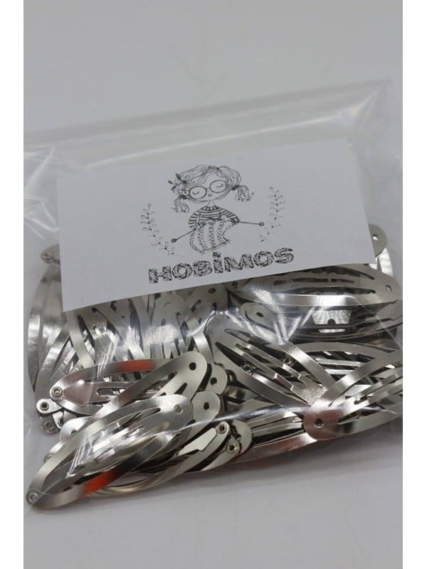 35 Adet 6 Cm Nikel Kaplama Çıtçıt Toka Gümüş Renk 35 Adet 6 Cm Nikel Kaplama Çıtçıt Toka Gümüş Renk