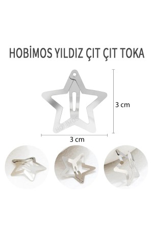 250 Adet 3 cm Yıldız Çıt Çıt Toka Yerli Üretim