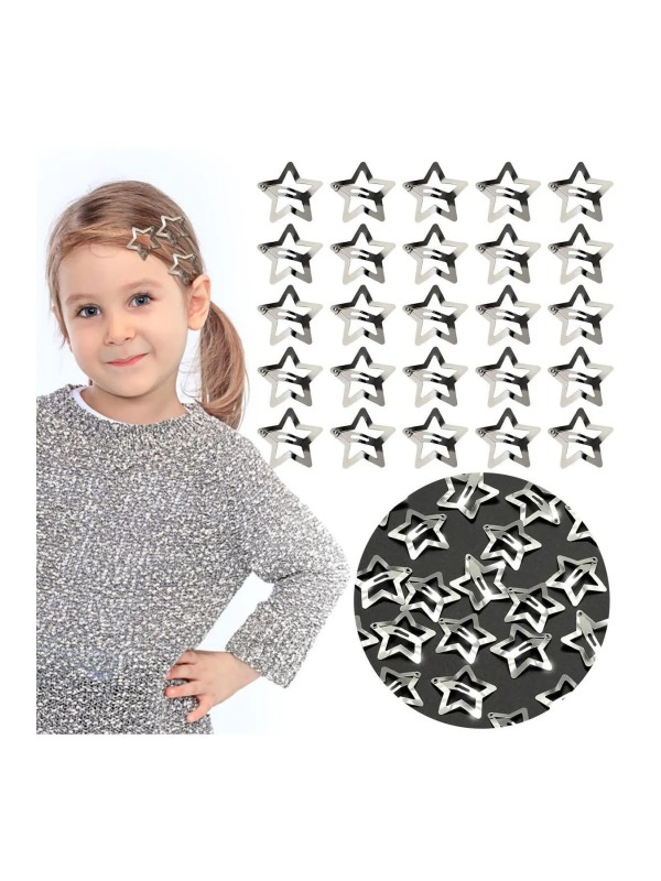 50 Adet 3 cm Yıldız Çıt Çıt Toka Yerli Üretim 1. Kalite