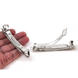 10 Adet 10 cm 1. Sınıf Yerli Üretim Nikel Kaplama Otomatik Saç Tokası