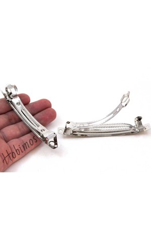 10 Adet 10 cm 1. Sınıf Yerli Üretim Nikel Kaplama Otomatik Saç Tokası