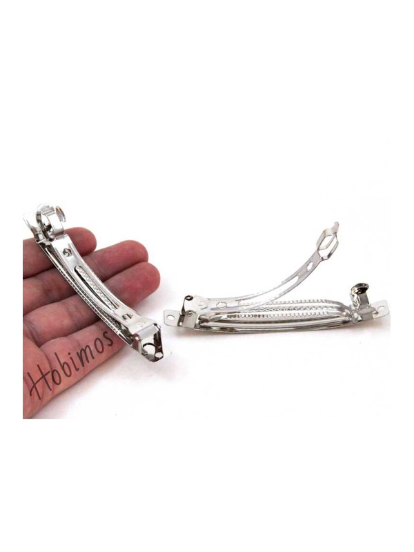 25 Adet 10 cm 1. Sınıf Yerli Üretim Nikel Kaplama Otomatik Saç Tokası