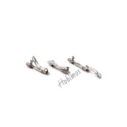 10 Adet 4 cm 1. Sınıf Yerli Üretim Nikel Kaplama Otomatik Saç Tokası