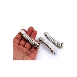 10 Adet 8 cm 1. Sınıf Yerli Üretim Nikel Kaplama Otomatik Saç Tokası