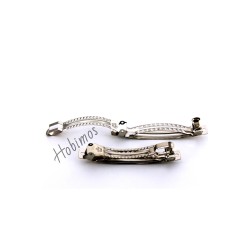 10 Adet 8 cm 1. Sınıf Yerli Üretim Nikel Kaplama Otomatik Saç Tokası