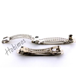 10 Adet 8 cm 1. Sınıf Yerli Üretim Nikel Kaplama Otomatik Saç Tokası