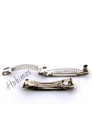 10 Adet 8 cm 1. Sınıf Yerli Üretim Nikel Kaplama Otomatik Saç Tokası